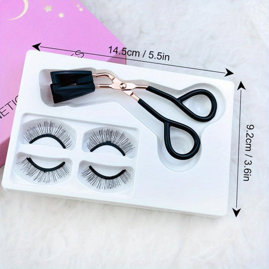 Magnetic Eyelashes Applicator Kit Glue Self Adhesive Clip Set