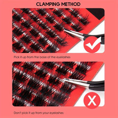 DIY Cluster Lashes Segmented Thick False Eyelashes DM005