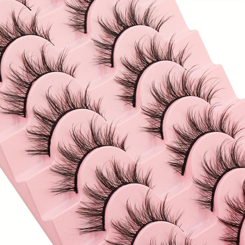 10 Pairs Cat Eyes Fluffy Mink False Eyelashes