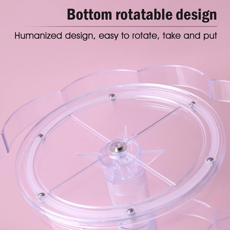 Large Capacity Swivel Storage Rack 360 Rotating Makeup Organizer