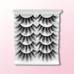 5 Pairs 3D Dramatic Volume Faux Mink False Eyelashes 19 21mm