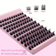 Lash Clusters 110 Pcs D Curl Cluster Lashes 10 14mm