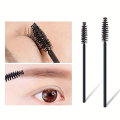50pcs Eyelash Brush Mascara Wands Makeup Brushes Applicators Kits