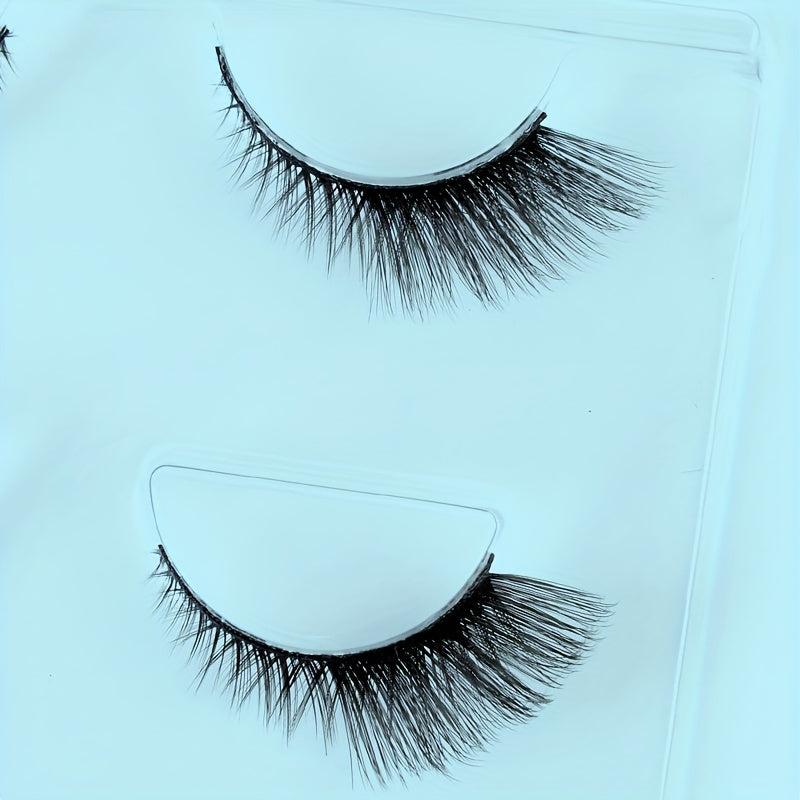 3 Pairs Thick Volume Natural Fluffy Cross Lashes