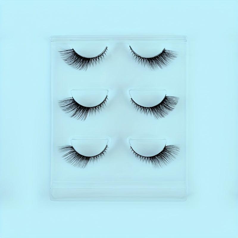 3 Pairs Thick Volume Natural Fluffy Cross Lashes