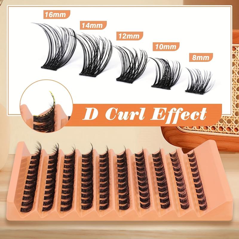 10 Rows Cluster Lashes Mixed Size Voluminous Layered False Eyelashes