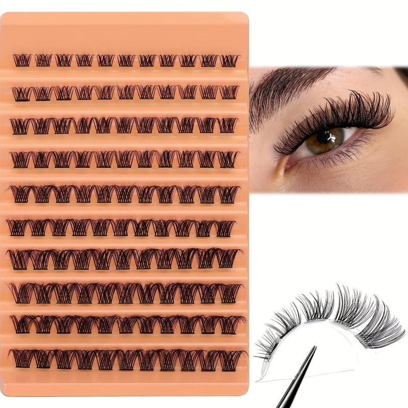 10 Rows Cluster Lashes Mixed Size Voluminous Layered False Eyelashes