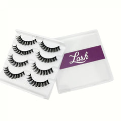 4 Pairs 12mm D Curling Faux Mink Hair Lashes