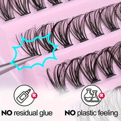 Individual Lashes D Curl 8-16mm Mixed Length Lash Clusters