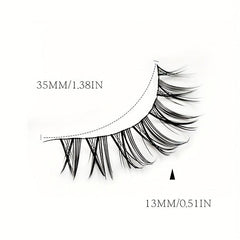 5 Pairs Little Devil Cosplay Faux Mink Lashes Natural Wispy Eyelash Extension