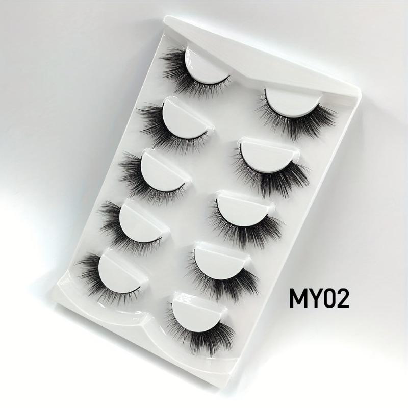 Fox Cat Eye Lashes 5 Pairs Natural Look Faux Mink Eyelashes