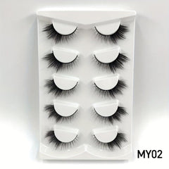 Fox Cat Eye Lashes 5 Pairs Natural Look Faux Mink Eyelashes