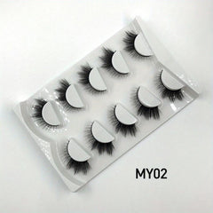 Fox Cat Eye Lashes 5 Pairs Natural Look Faux Mink Eyelashes