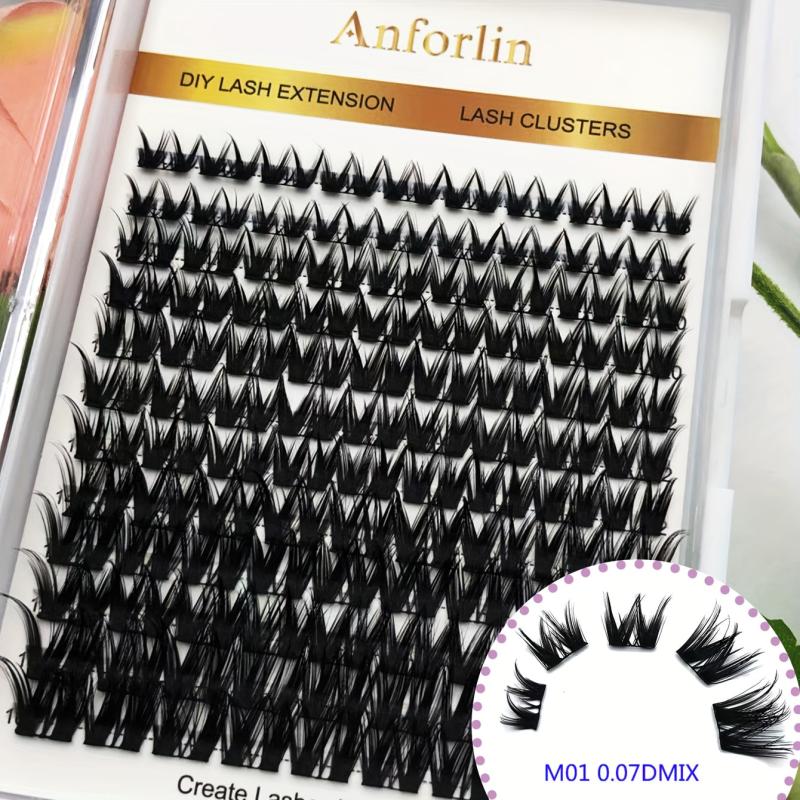 DIY Mixed Length Cluster Eyelashes Large Capacity Segmented Lashes