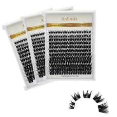 DIY Mixed Length Cluster Eyelashes Large Capacity Segmented Lashes