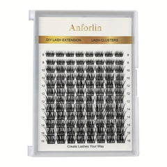 DIY Mixed Length Cluster Eyelashes Large Capacity Segmented Lashes