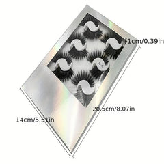 6D Fluffy Wispy Natural Volume False Eyelashes for Wedding Makeup