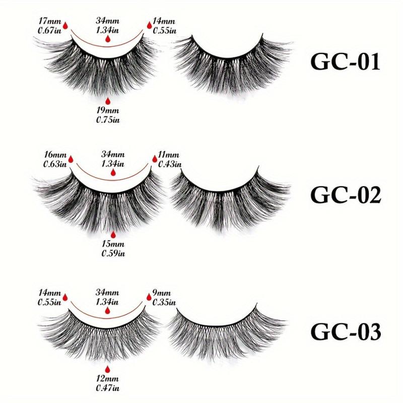 20 Pairs 3D Fiber False Eyelashes Multilayer Bushy Natural Long Lasting