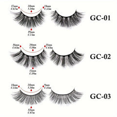 20 Pairs 3D Fiber False Eyelashes Multilayer Bushy Natural Long Lasting