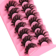 7 Pairs Dramatic Volume Fluffy Mink Lashes Faux Mink Eyelashes