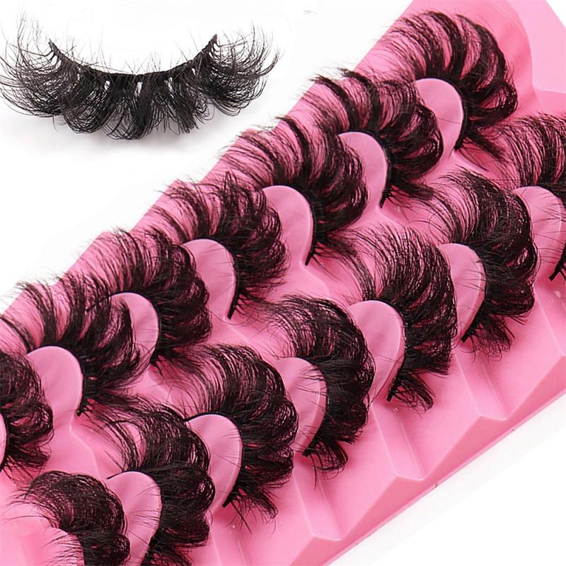 7 Pairs Dramatic Volume Fluffy Mink Lashes Faux Mink Eyelashes