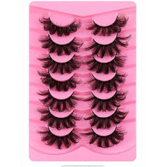 7 Pairs Dramatic Volume Fluffy Mink Lashes Faux Mink Eyelashes