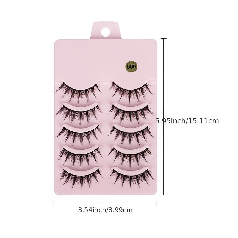 5 Pair 3D 5D Faux Mink False Eyelashes Set with Packaging