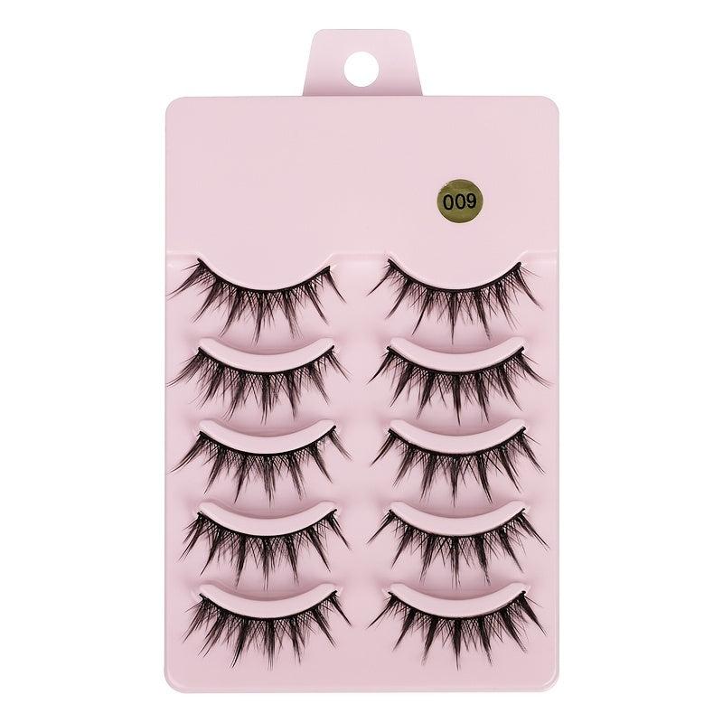 5 Pair 3D 5D Faux Mink False Eyelashes Set with Packaging