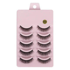 5 Pair 3D 5D Faux Mink False Eyelashes Set with Packaging