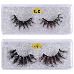 10 Pairs Fluffy False Mink Lashes Pack with Portable Case