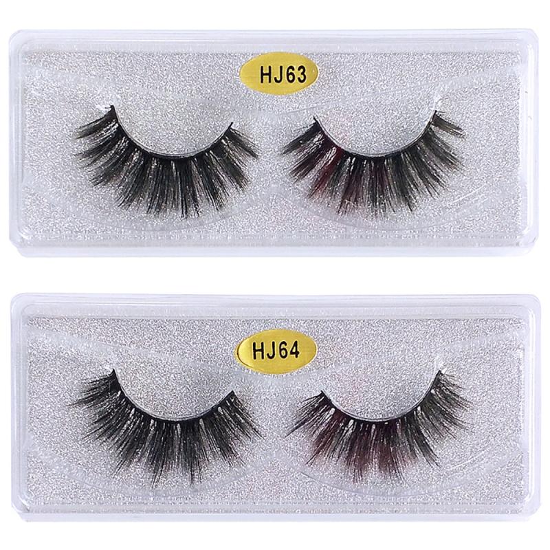 10 Pairs Fluffy False Mink Lashes Pack with Portable Case