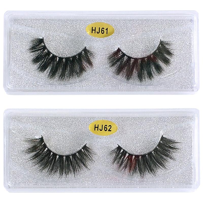 10 Pairs Fluffy False Mink Lashes Pack with Portable Case