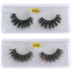 10 Pairs Fluffy False Mink Lashes Pack with Portable Case