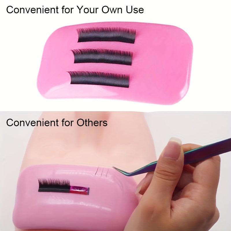 Silicone Eyelash Pads For Lash Extension Reuseable False Eye Lashes Holder