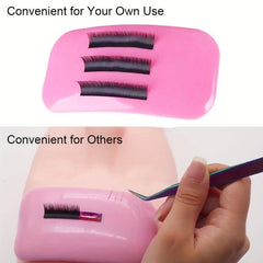Silicone Eyelash Pads For Lash Extension Reuseable False Eye Lashes Holder