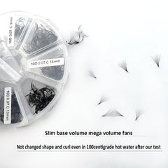 10D Premade Fans 0.07mm C Curl 9-16mm Lashes 500-1000 Pcs