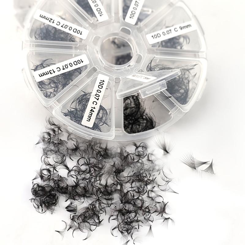 10D Premade Fans 0.07mm C Curl 9-16mm Lashes 500-1000 Pcs
