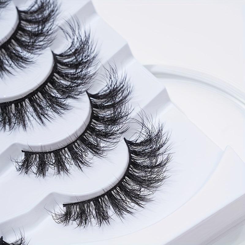 7 Pairs 5D Fluffy False Eyelashes 20mm Long Wispy Lash Extension Makeup