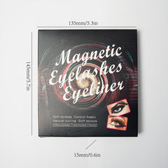 3 Pairs Magnetic False Eyelashes With Magnetic Liquid Eyeliner Set