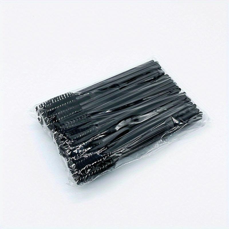 50pcs Crystal Eyelash Brush Mascara Applicator Spoolie Kit
