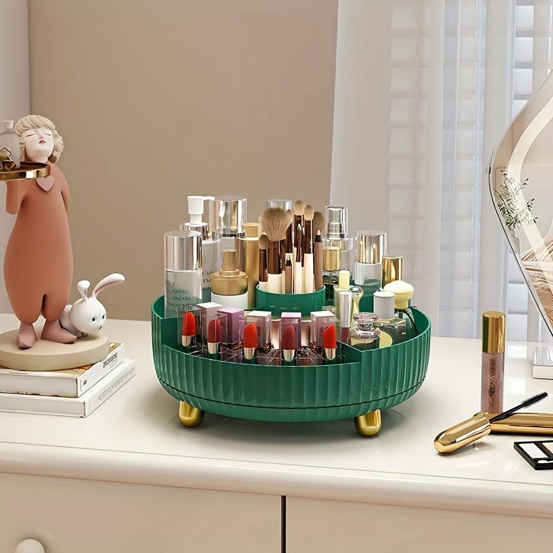 360 Rotating Makeup Perfume Organizer Lazy Susan Cosmetic Desk Storage