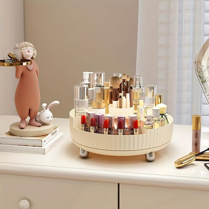 360 Rotating Makeup Perfume Organizer Lazy Susan Cosmetic Desk Storage