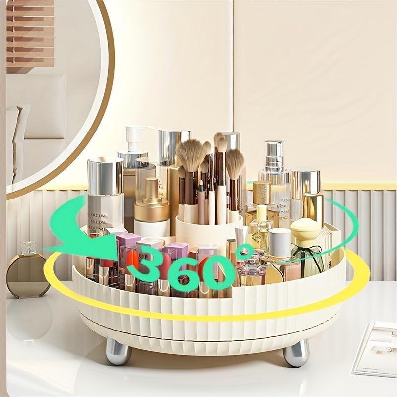 360 Rotating Makeup Perfume Organizer Lazy Susan Cosmetic Desk Storage