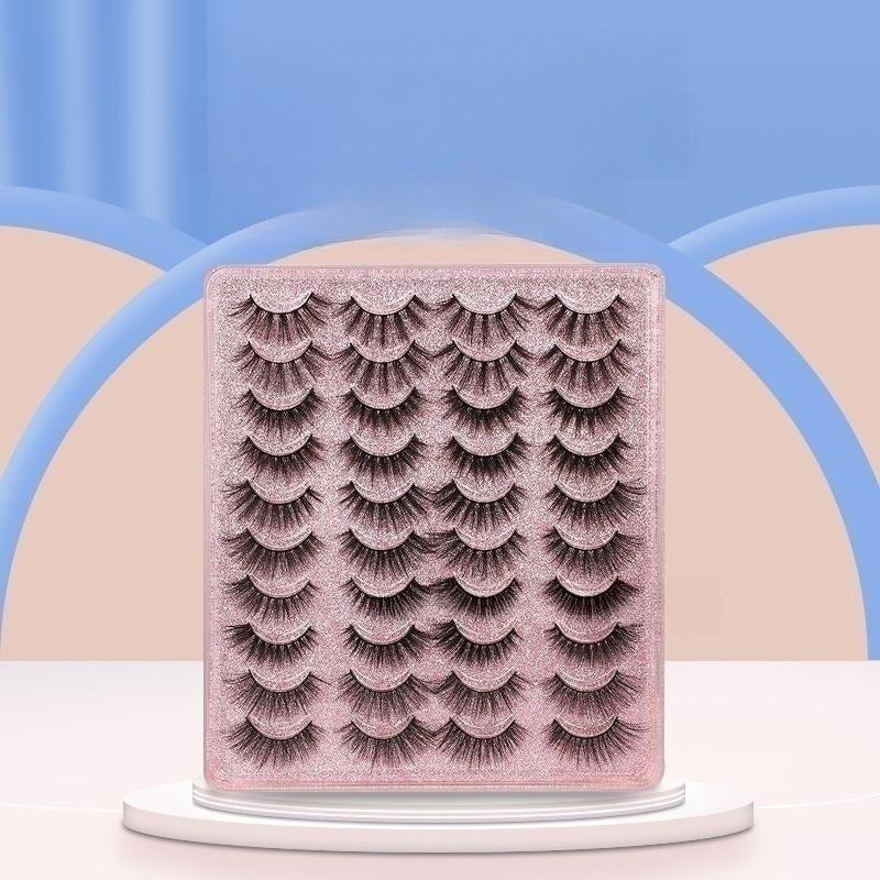 20 Pairs Natural Volume Thick Curly Faux Mink Lashes