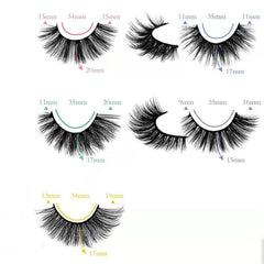 20 Pairs Natural Volume Thick Curly Faux Mink Lashes