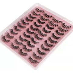 20 Pairs Natural Volume Thick Curly Faux Mink Lashes