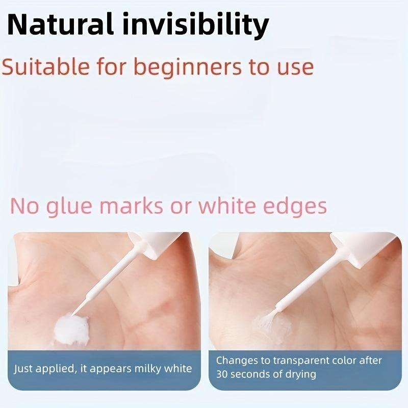 Lash Extension Kit 20 Pairs Natural Look False Eyelashes Applicator Adhesive