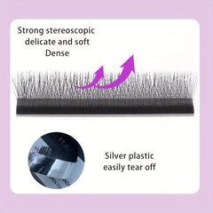 Classic Individual Eyelashes 12 Rows Cluster Lashes 8-12mm DIY Extension