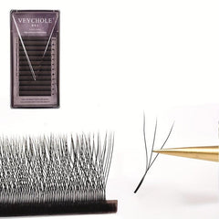 Classic Individual Eyelashes 12 Rows Cluster Lashes 8-12mm DIY Extension