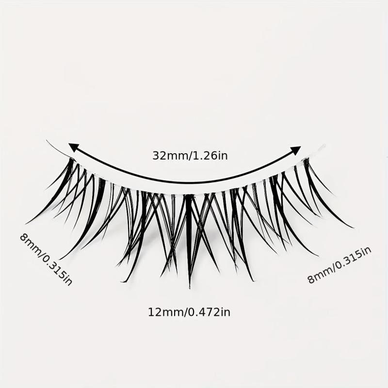Natural Look False Eyelashes 10 Pairs Messy Style Fluffy Lashes
